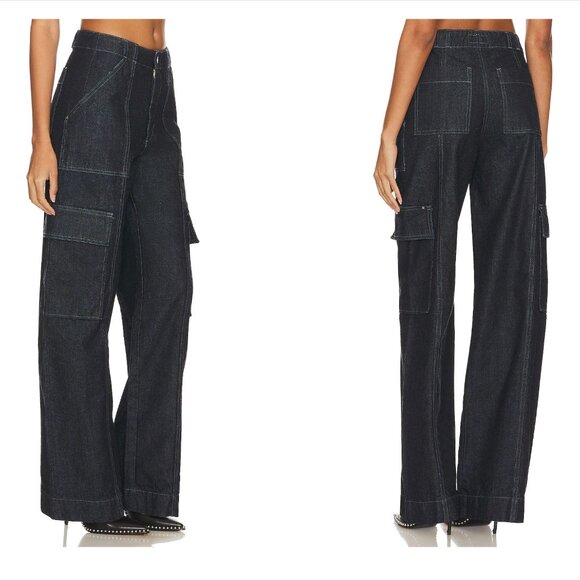 AG JEANS x EMRATA amia wide leg jean - Picture 2 of 2